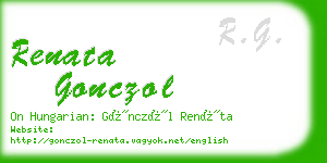 renata gonczol business card